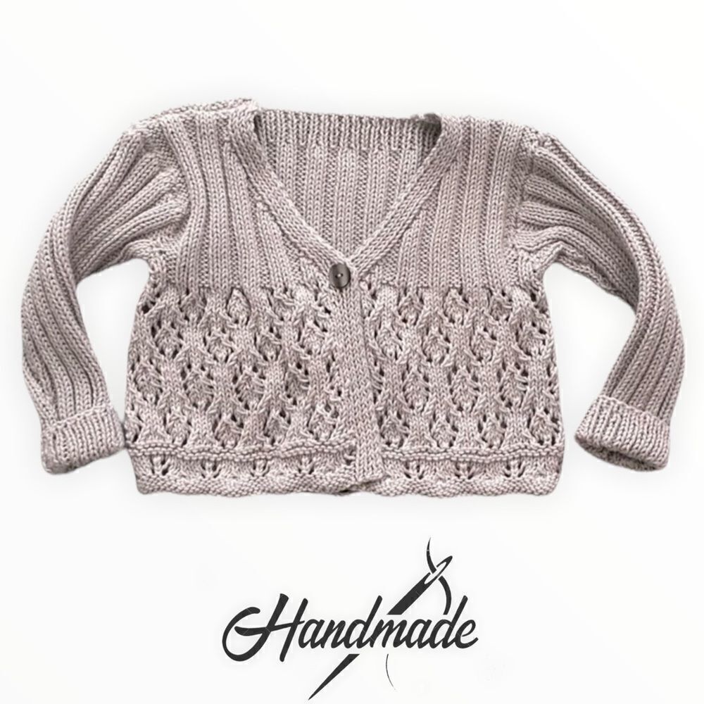 Handmade Gray Knitted Sweater